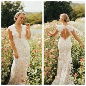 Wtoo Philomene Lace Wedding Dress Watters Anthropologie Size 16W